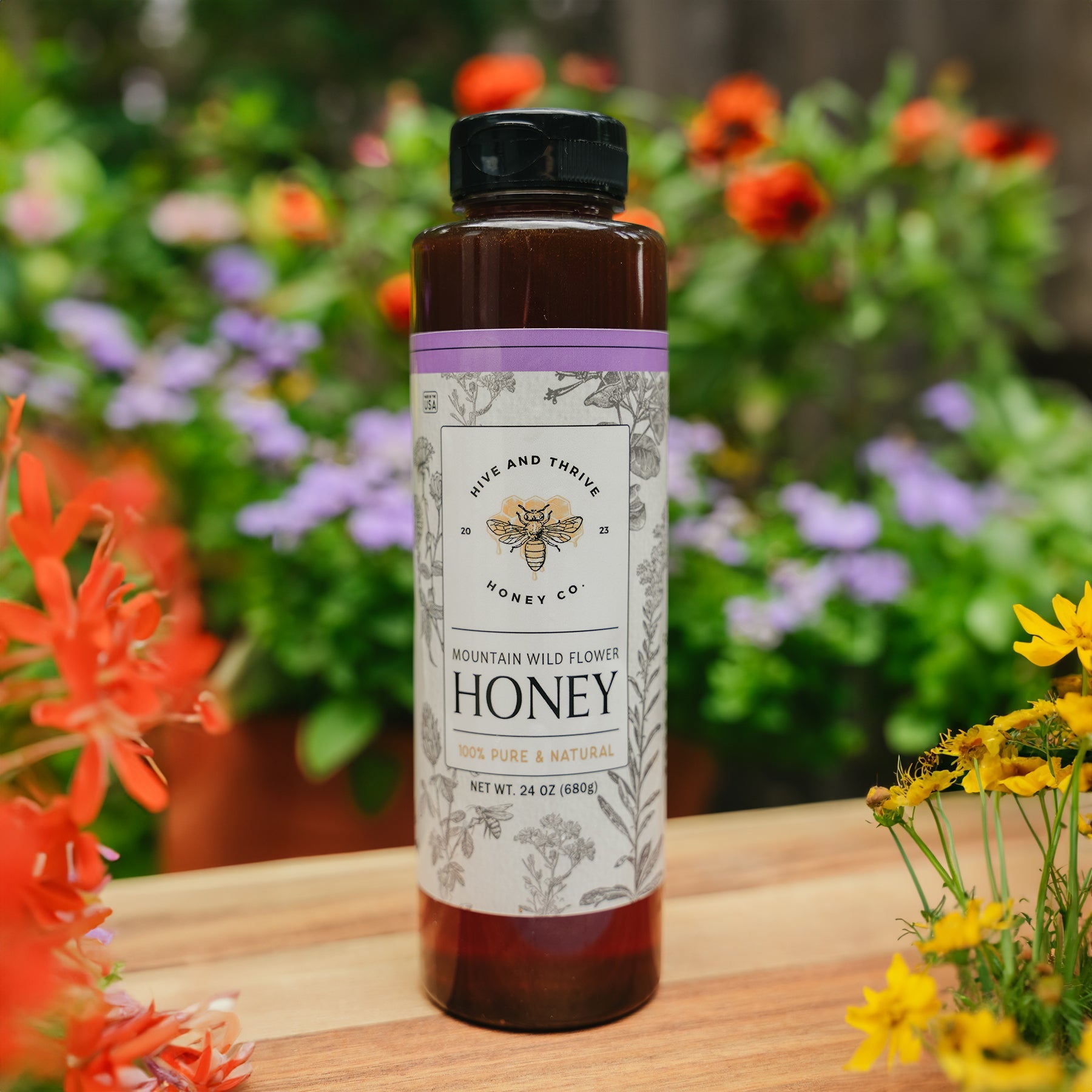 Mountain Wildflower Honey - Hive & Thrive Honey Co.
